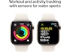 Apple Watch Series 10 GPS + LTE 42mm Titan (gull) Smartklokker