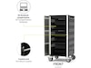 Port Design Charging Cabinet 30 Notebooks + Rack 19' Batteri og lader