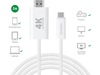 4smarts USB-C til HDMI kabel 2m (hvit) USB-kabler