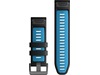 Garmin QuickFit Silikonreim 26mm (sort/blå) Reim