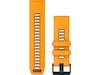 Garmin QuickFit Silikonreim 26mm (oransje/grafitt) Reim