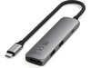 Satechi 4-i-1 Slim 4K Multiport docking (stellargrå) Dockingstasjon & USB-HUB