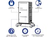 Naotic Plugin Charging Cart 30 Devices Garderobe- og oppbevaringsskap
