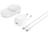 Belkin UltraCharge 2-in-1 Qi2 Trådløs lader (hvit) Trådløs lader