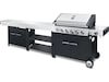 Austin and Barbeque Klassisk gassgrill med seks brennere og sidebord Grill