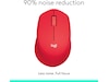 Logitech M330 Silent Plus Trådløs Rød Mus