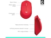 Logitech M330 Silent Plus Trådløs Rød Mus
