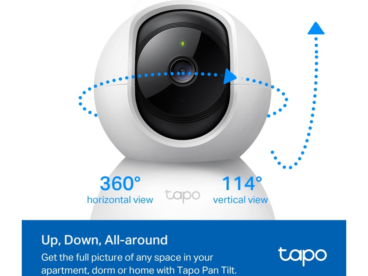 TP-Link Tapo C200 innendørs overvåkningskamera (hvit) Overvåkningskameraer
