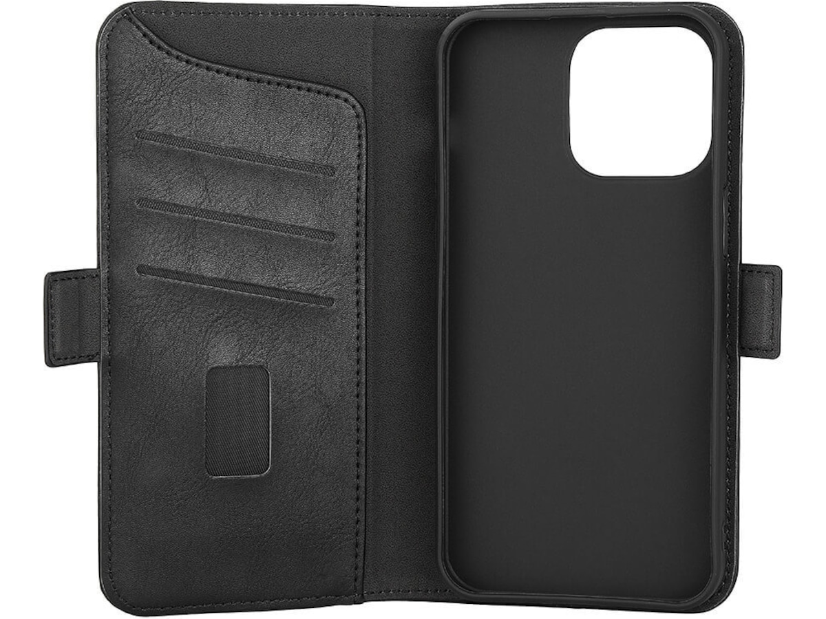 Gear iPhone 15 Pro Max Lommebokdeksel (sort) Deksel til mobiltelefon