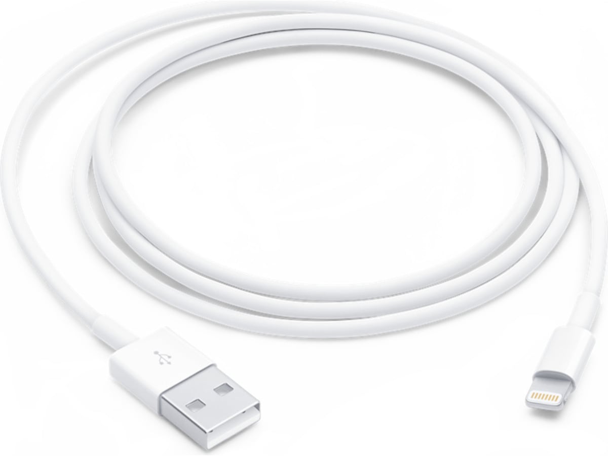 Apple USB-A til lightning kabel 1m (hvit) USB-kabler