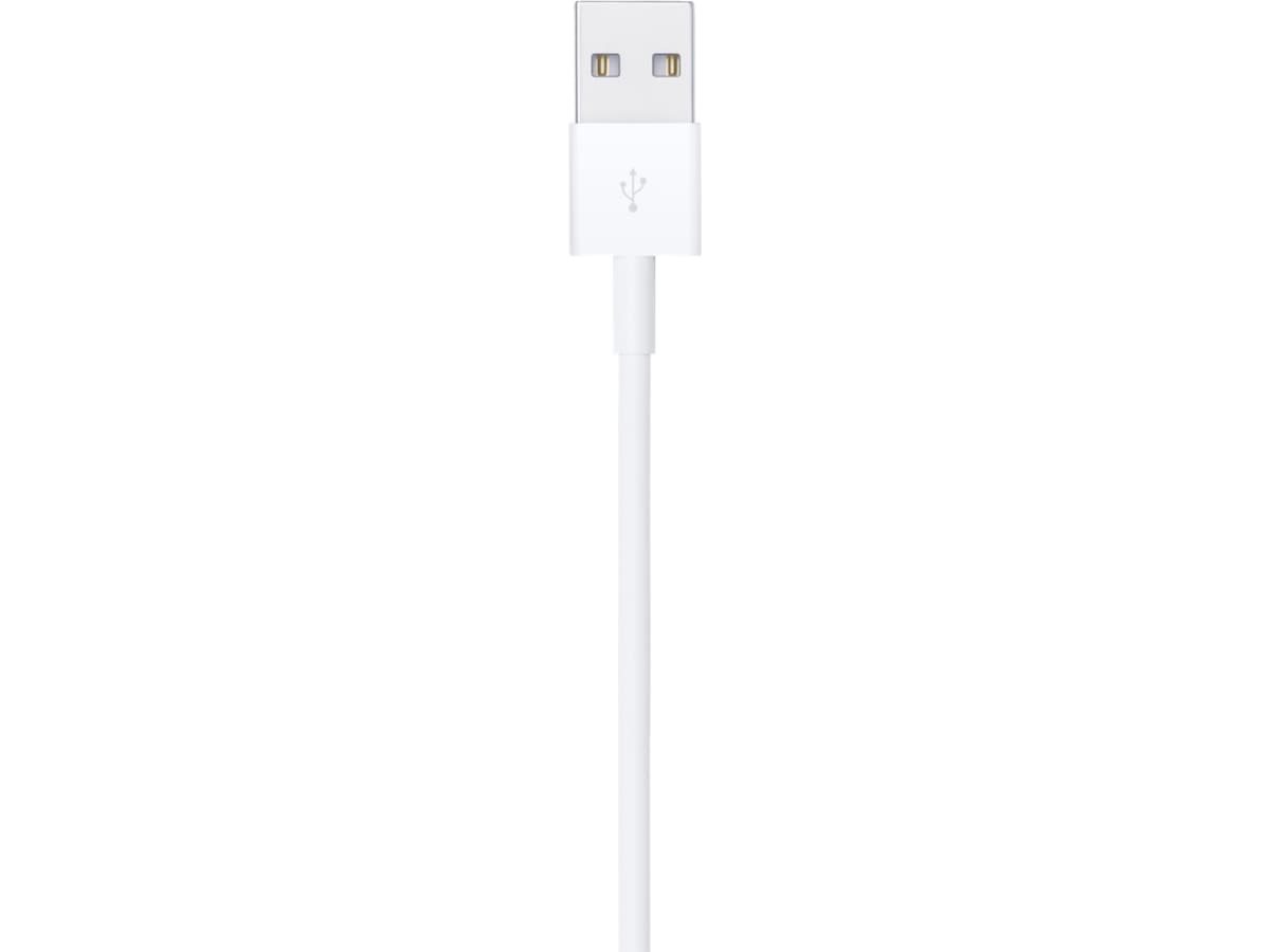 Apple USB-A til lightning kabel 1m (hvit) USB-kabler
