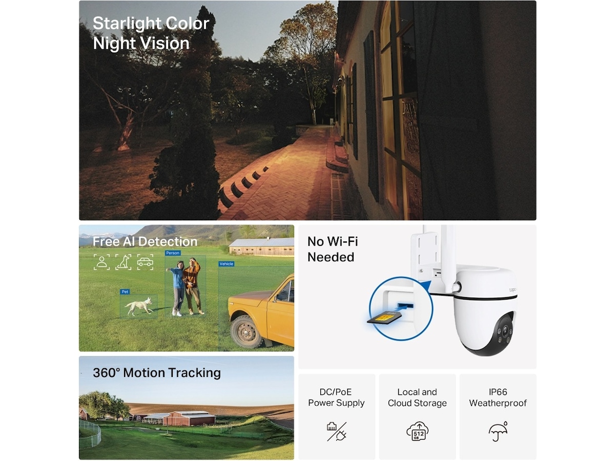 Tapo C501GW 4G overvåkningskamera Overvåkningskameraer