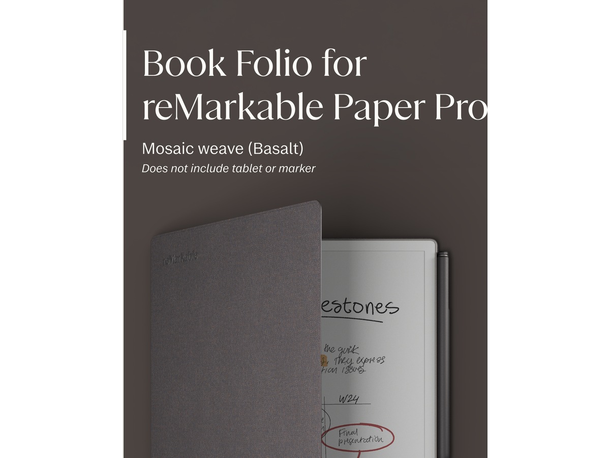 reMarkable Paper Pro Book Folio (basalt) Digitale notatblokker & tilbehør