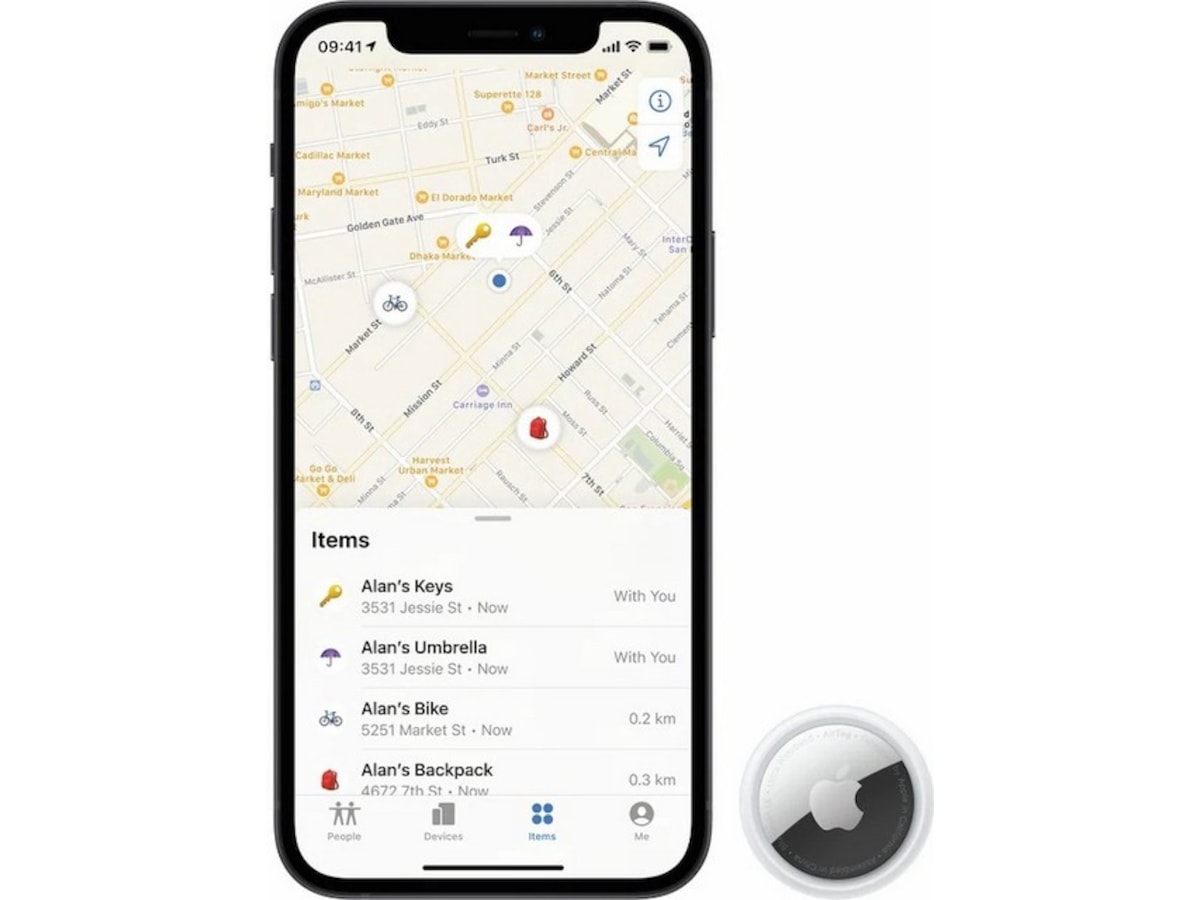 AirTag sporingsbrikke 1-pack Sporingsbrikke & GPS