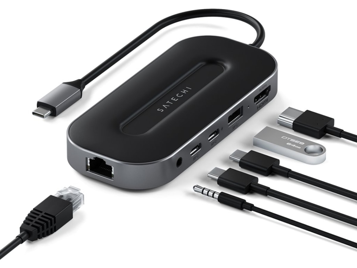Satechi USB4 Multiport Docking Dockingstasjon & USB-HUB
