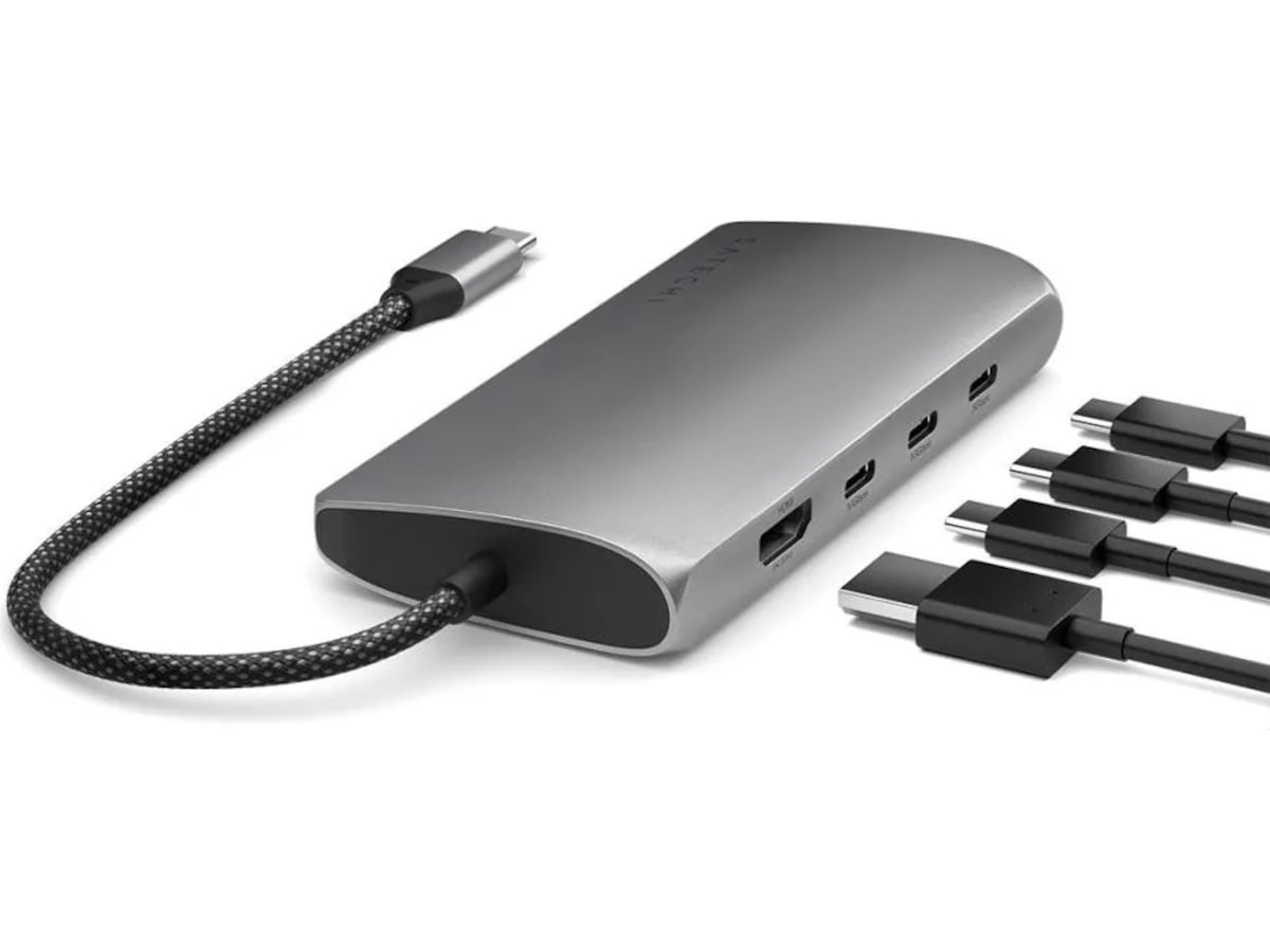Satechi Multiport 8K Docking (space gray) Dockingstasjon & USB-HUB