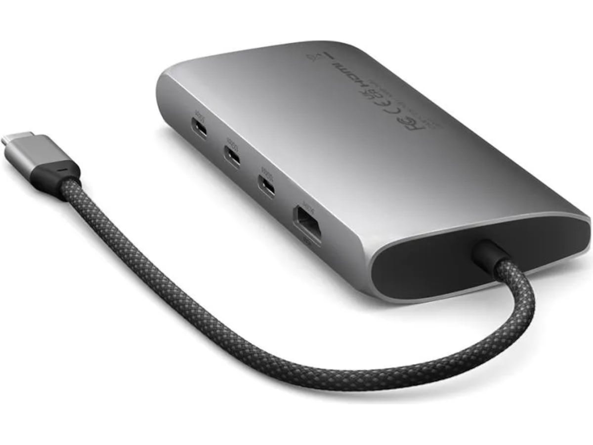 Satechi Multiport 8K Docking (space gray) Dockingstasjon & USB-HUB