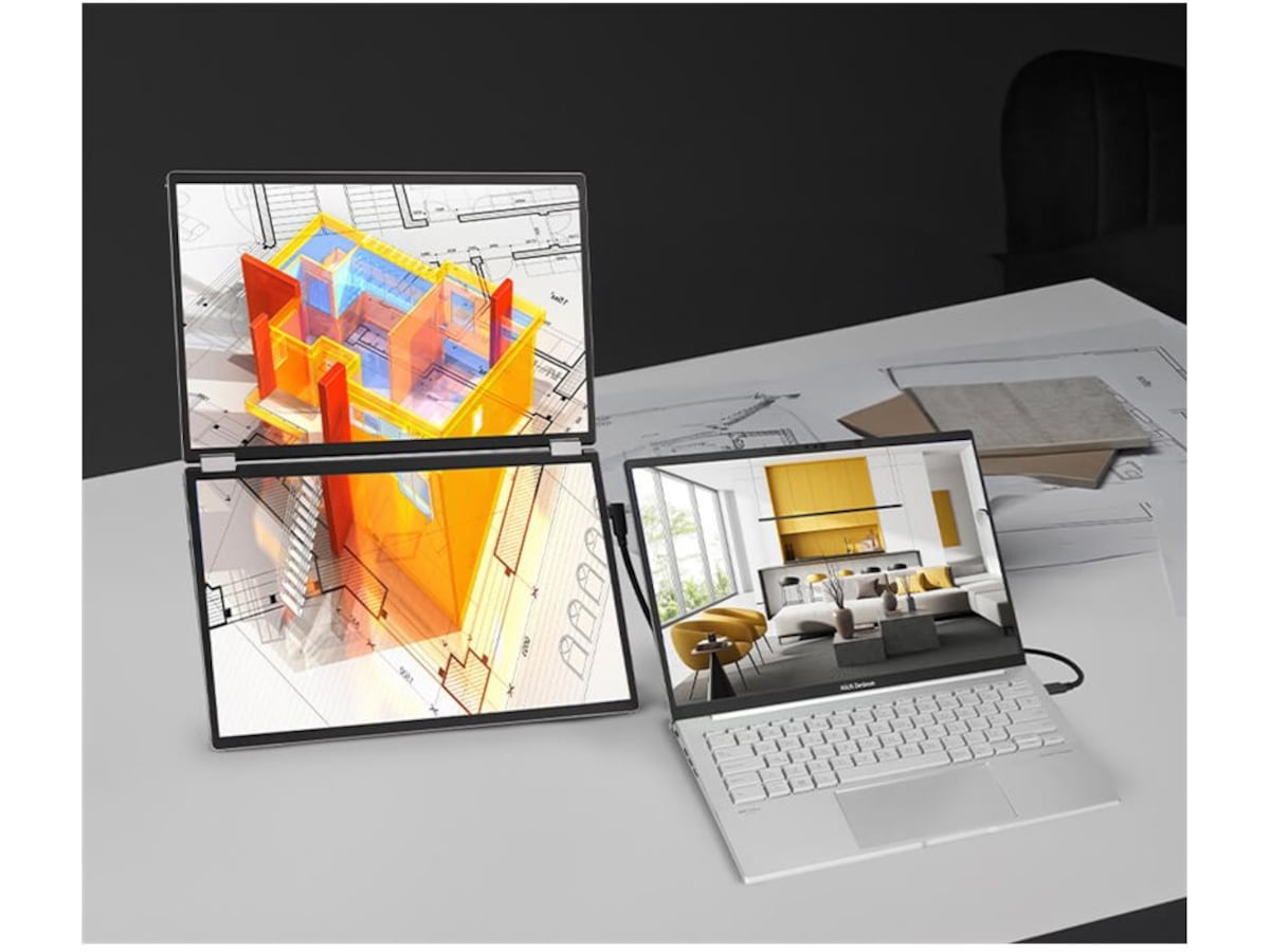 ASUS 14" ZenScreen Duo portable skjerm MQ149CD Skjermer