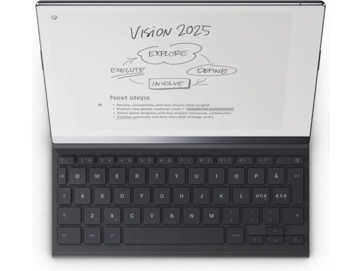 reMarkable 2 Type Folio tastaturdeksel (blekksort) Tilbehør til digitale notatblokker