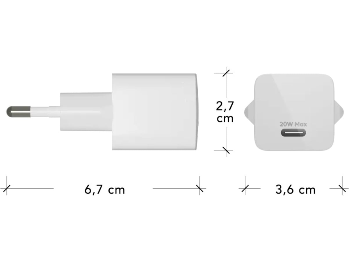 dbramante1928 20W Vegglader (hvit) Bulk Mobilladere