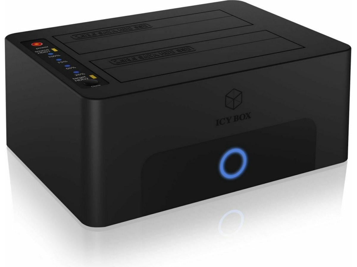 ICY BOX 2-bay Docking for 2.5” or 3.5” SATA Dokkingstasjoner