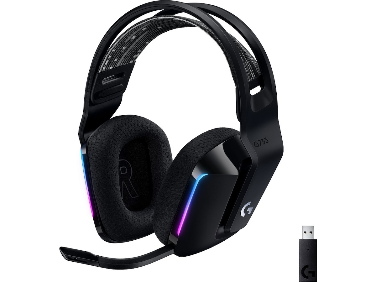 Logitech G733 LIGHTSPEED Trådløst Gaming Headset (sort) Gaming headset
