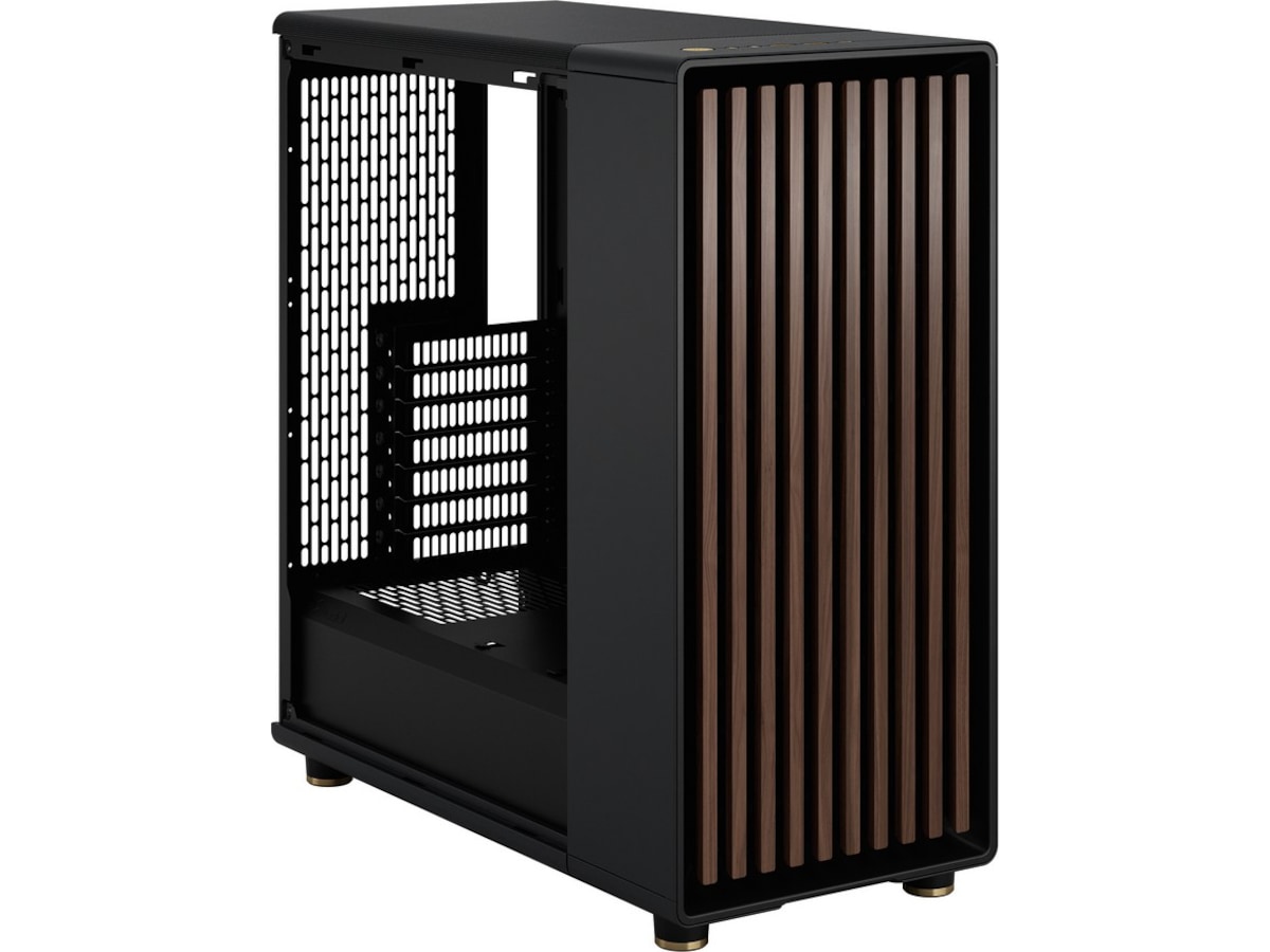 Fractal North Charcoal Black TG Mid Tower Midi tower