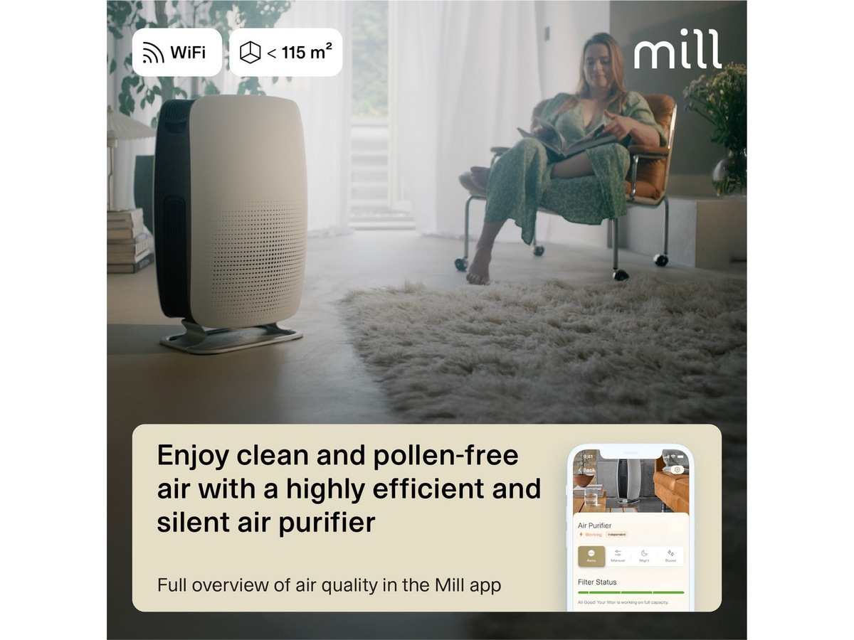 Mill Silent Pro luftrenser + Sense Bundle Luftrensere