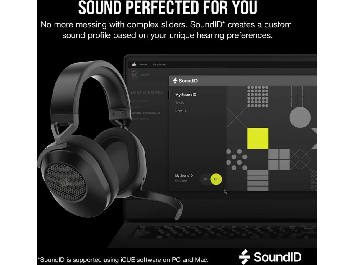 Corsair HS65 Trådløst Headset (sort) Gaming headset