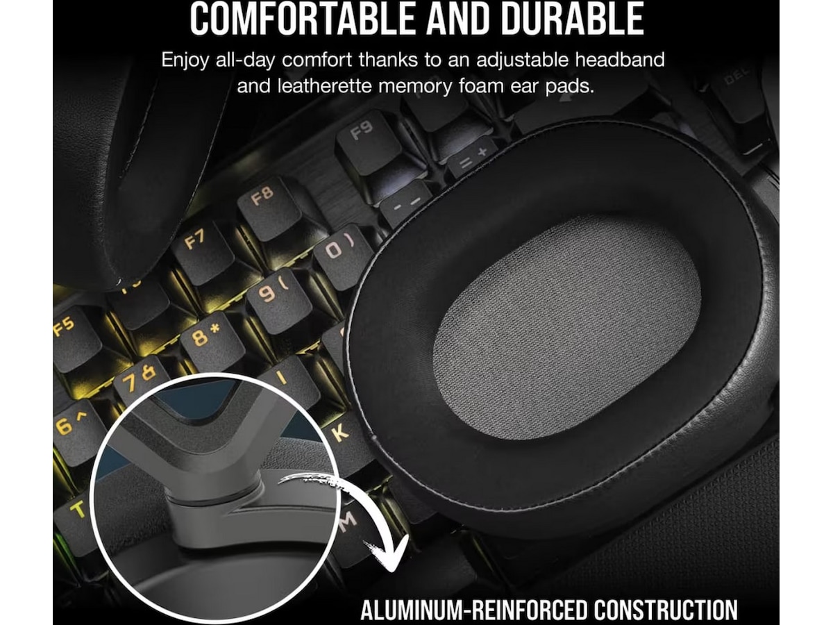 Corsair HS65 Trådløst Headset (sort) Gaming headset