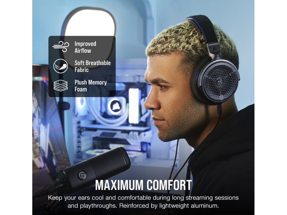 Corsair Virtuoso Pro Gamingheadset (sort) Gaming headset