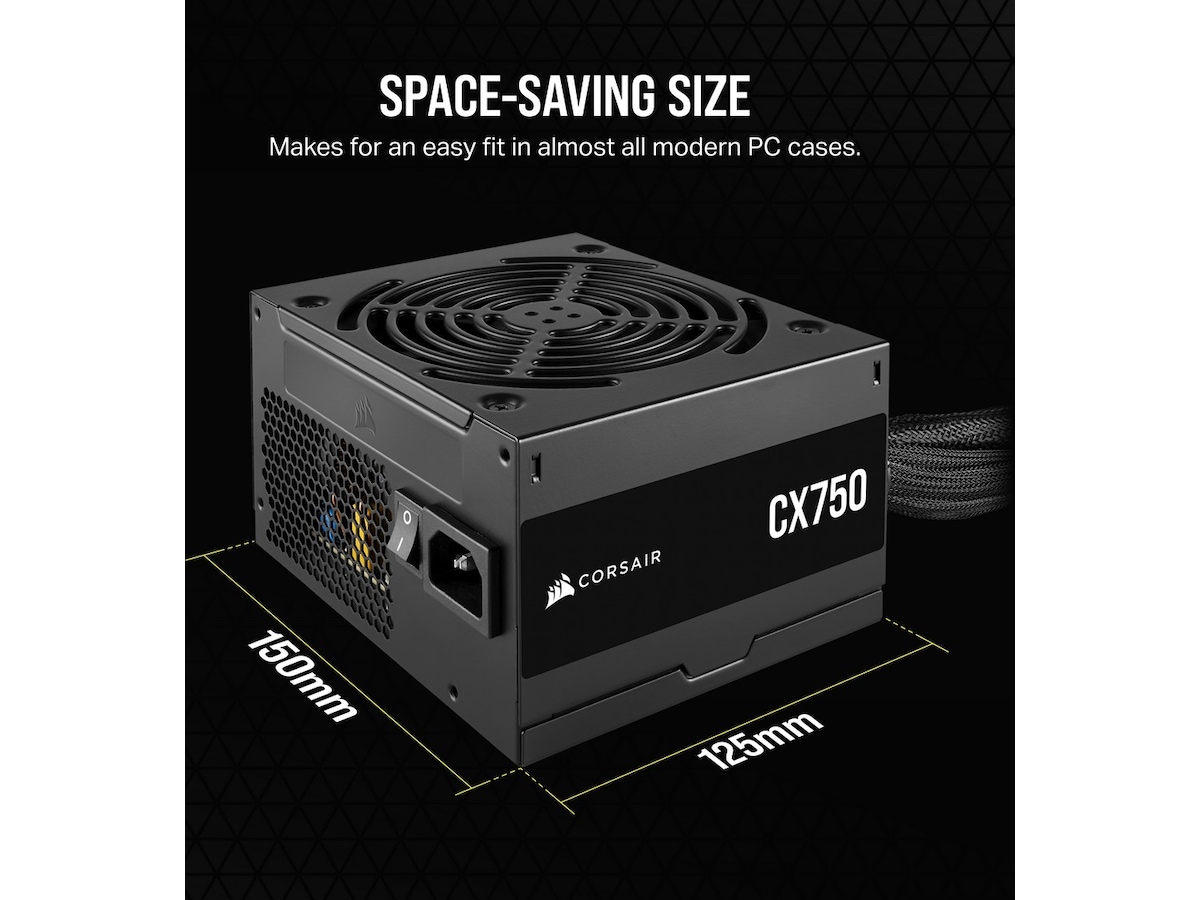 Corsair CX Series CX750 750 Watt PSU Enheter