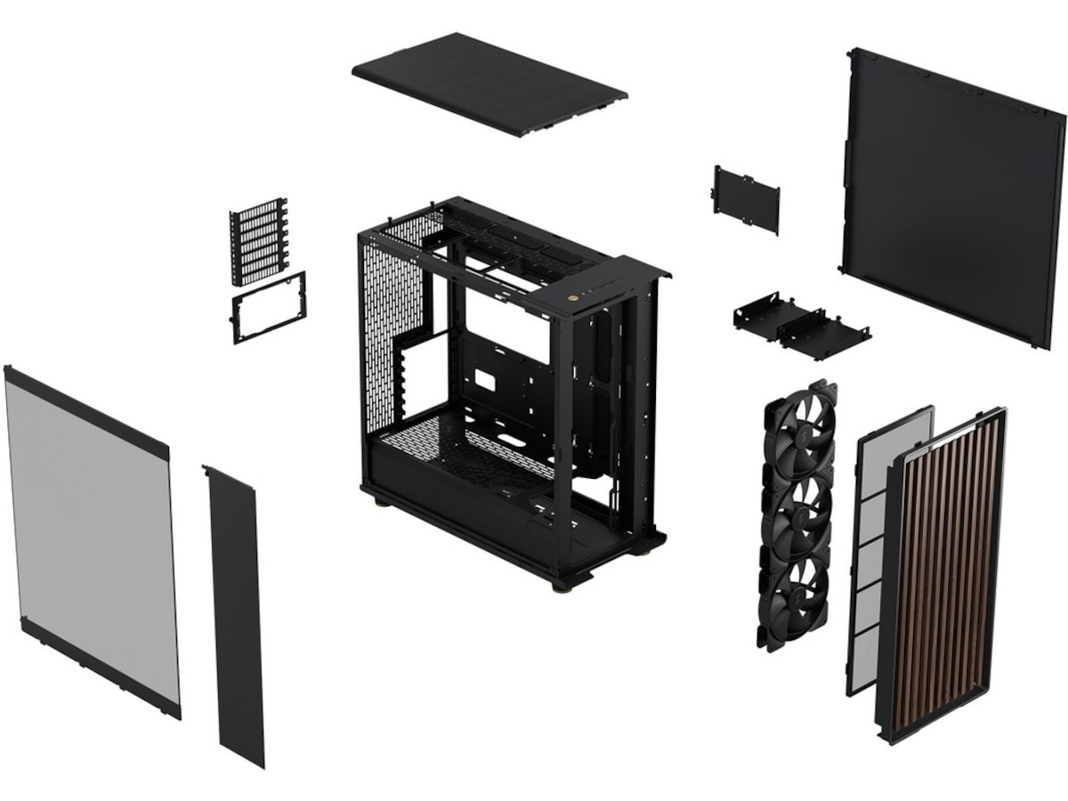 Fractal Design North XL TG Dark Mid Tower (sort) Midi tower