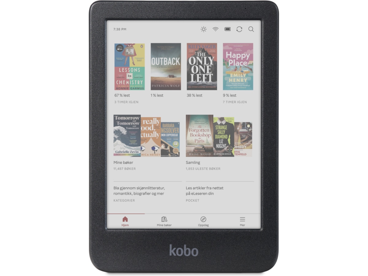 Kobo Clara Colour 6" 16GB (sort) Lesebrett