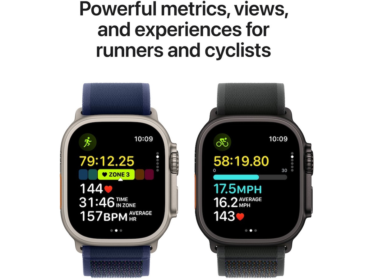Apple Watch Ultra 2 49mm GPS + LTE Titan (naturlig) Smartklokker