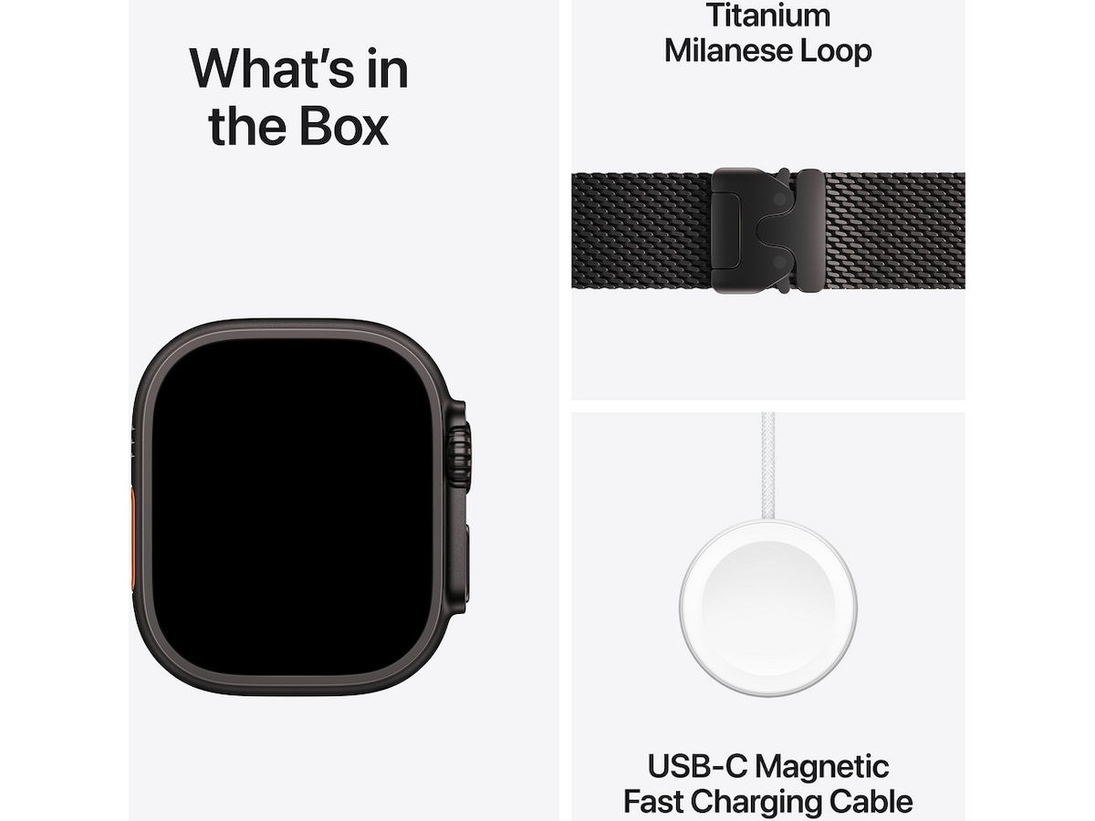 Apple Watch Ultra 2 49mm GPS + LTE Titan (sort) Smartklokker