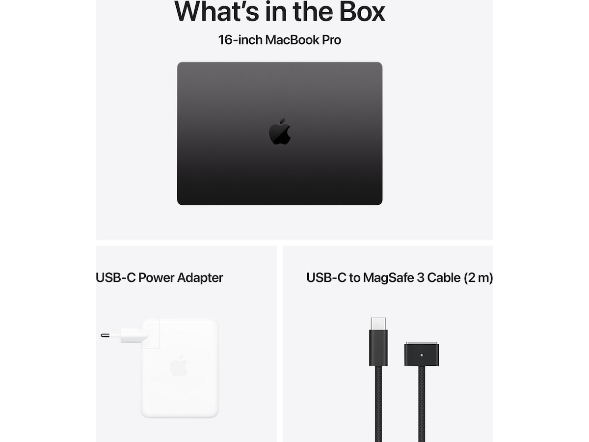 MacBook Pro 16 M4 Max (2024) 1TB (stellarsvart) PC - Bærbar / laptop
