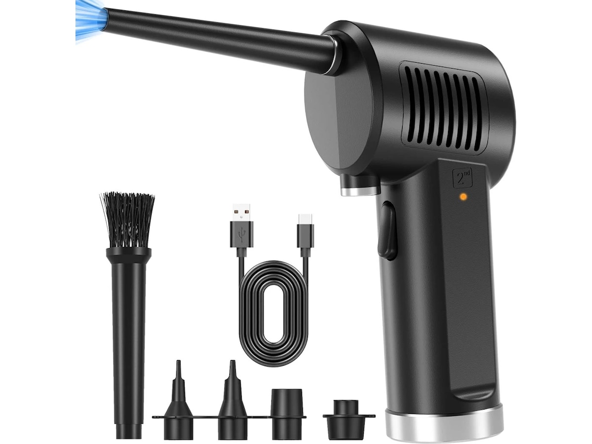 Mission SG 75W støv- og luftblåser (sort) Rens