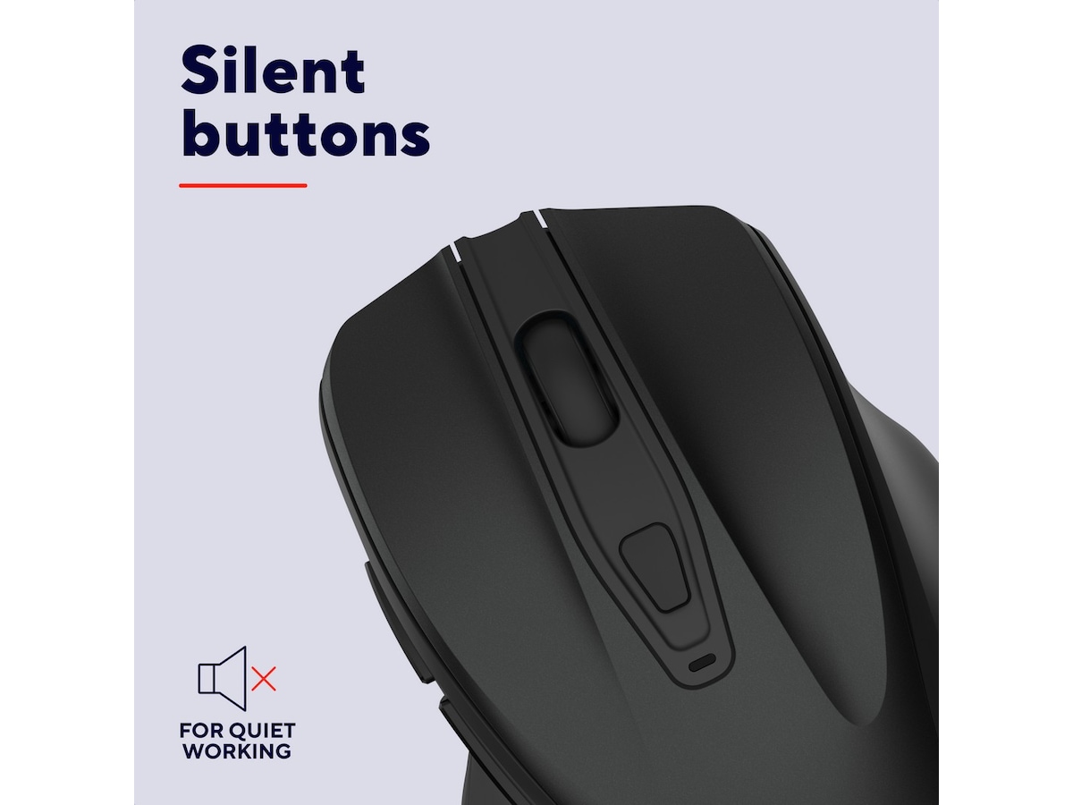 Trust Nito Silent trådløs mus (sort) Mus