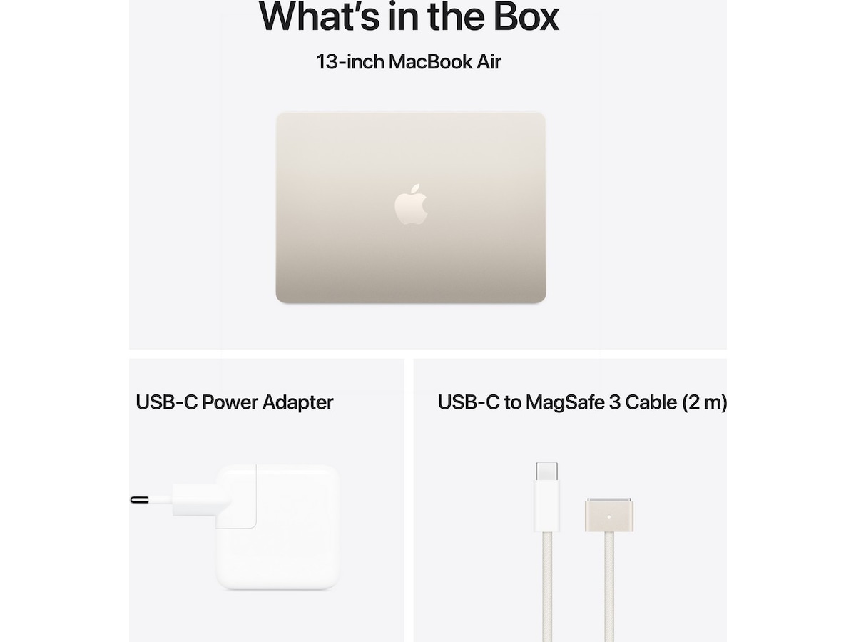 MacBook Air 13" M4 (2025) 256GB (stjerneskinn) PC - Bærbar / laptop