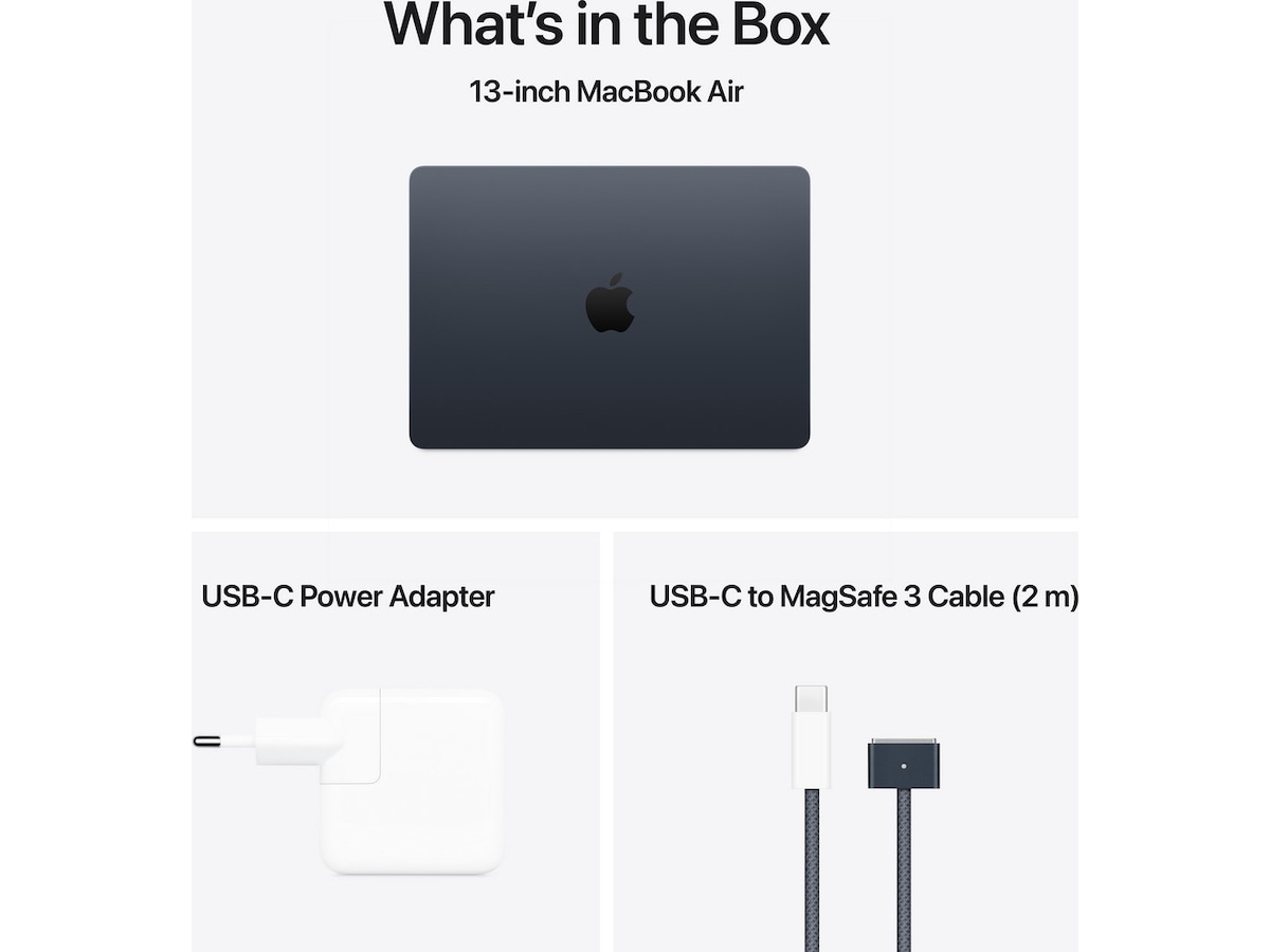 MacBook Air 13" M4 (2025) 512GB (midnatt) PC - Bærbar / laptop