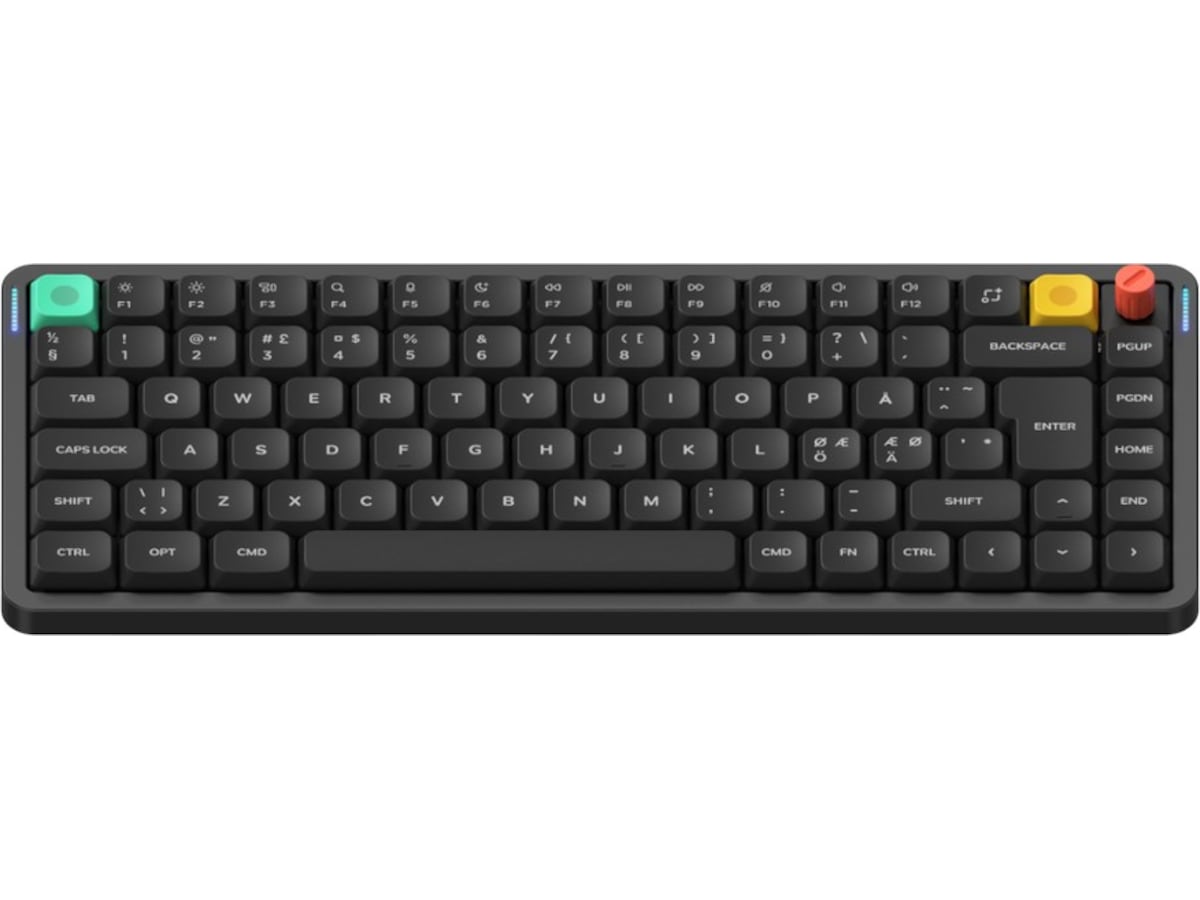 NuPhy Air75 V3 trådløst gamingtastatur (nebula sort / brown nano) Gamingtastatur