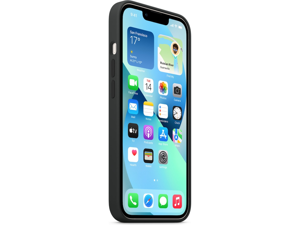 Apple iPhone 13 Silikondeksel (midnatt) Deksel til mobiltelefon