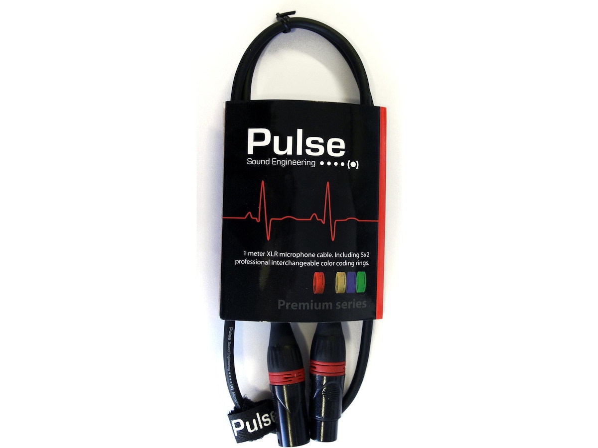 Pulse Mikrofonkabel 1m XLR/XLR