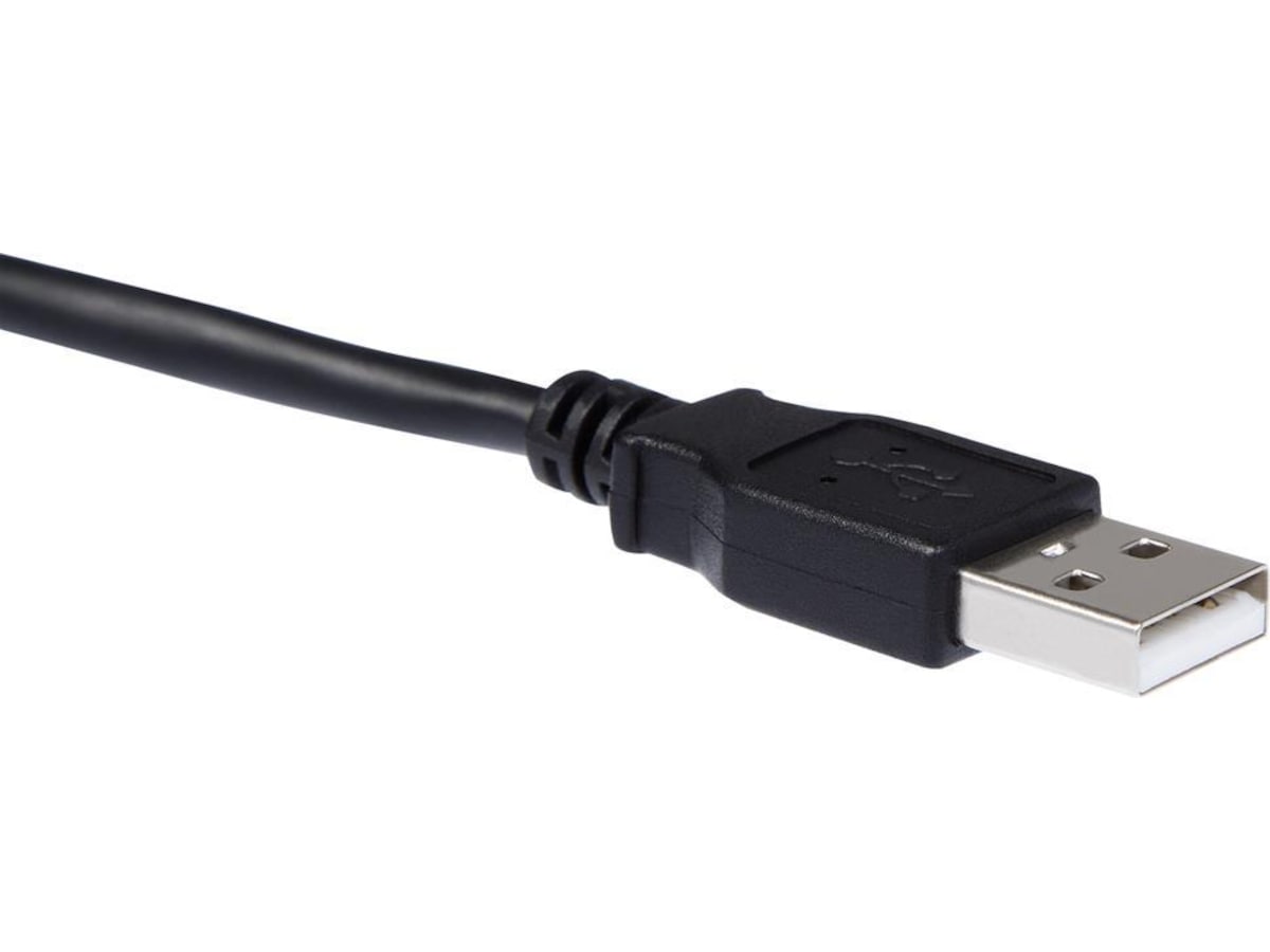 USB-A til USB Micro-B kabel 0,3m (sort) USB-kabler