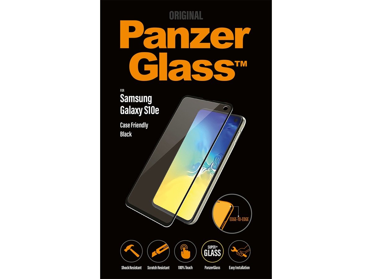 PanzerGlass Galaxy S10e Skjermbeskytter (sort) Skjermbeskyttelse