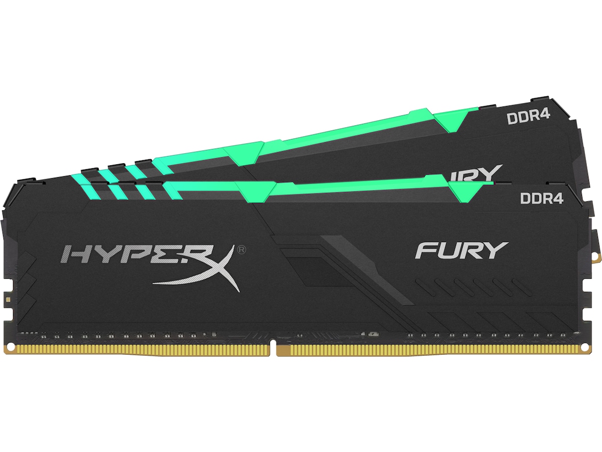 HyperX Fury RGB DDR4 3200MHz 16GB | KomplettBedrift.no