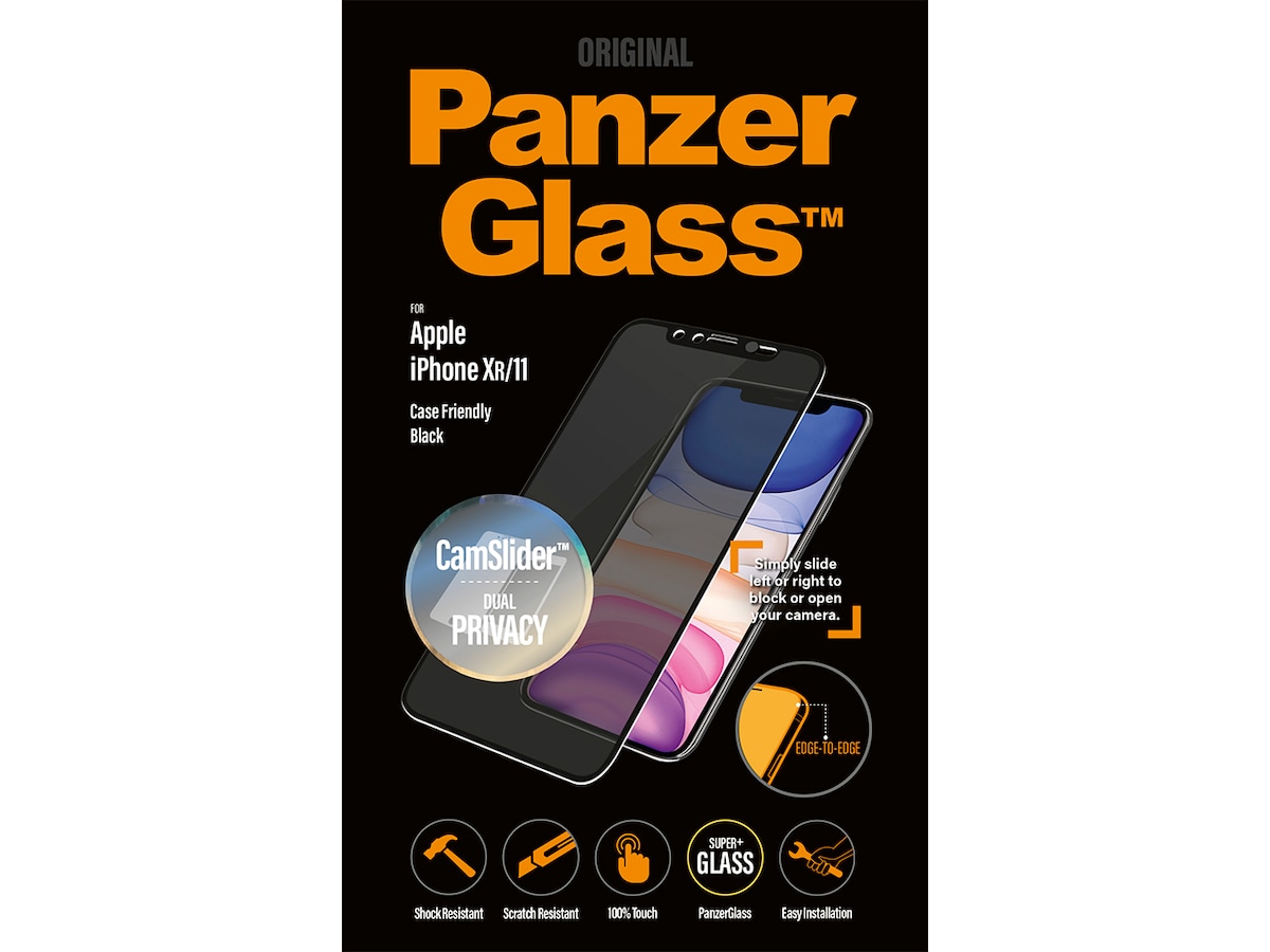 PanzerGlass iPhone XR / 11 CamSlider Skjermbeskytter Skjermbeskyttelse