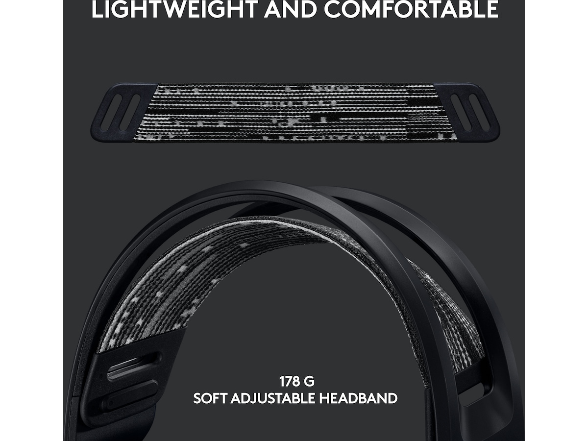 Logitech G733 LIGHTSPEED Trådløst Gaming Headset (sort) Gaming headset