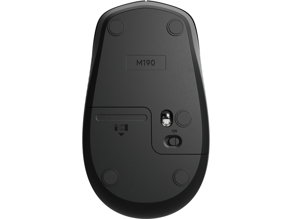 Logitech M190 Trådløs mus i full størrelse koksgrå Mus